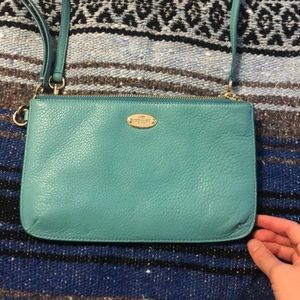 Teal Coach Crossbody